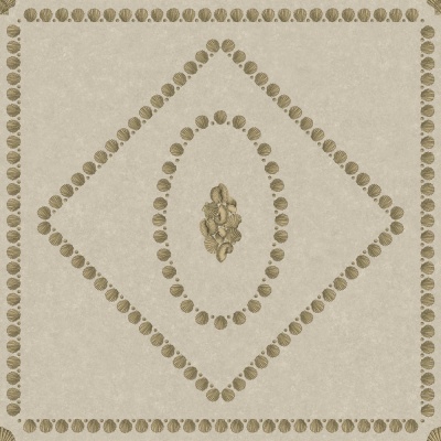 Cole & Son Conchiglie Wallpaper in Gold on Stone